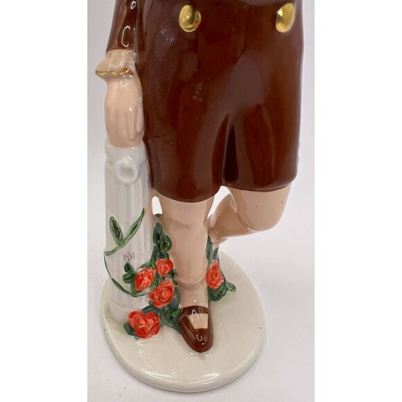 Rare Vtg Holland Mold Figurine Victorian Boy Hand Painted - Picture 2 of 11